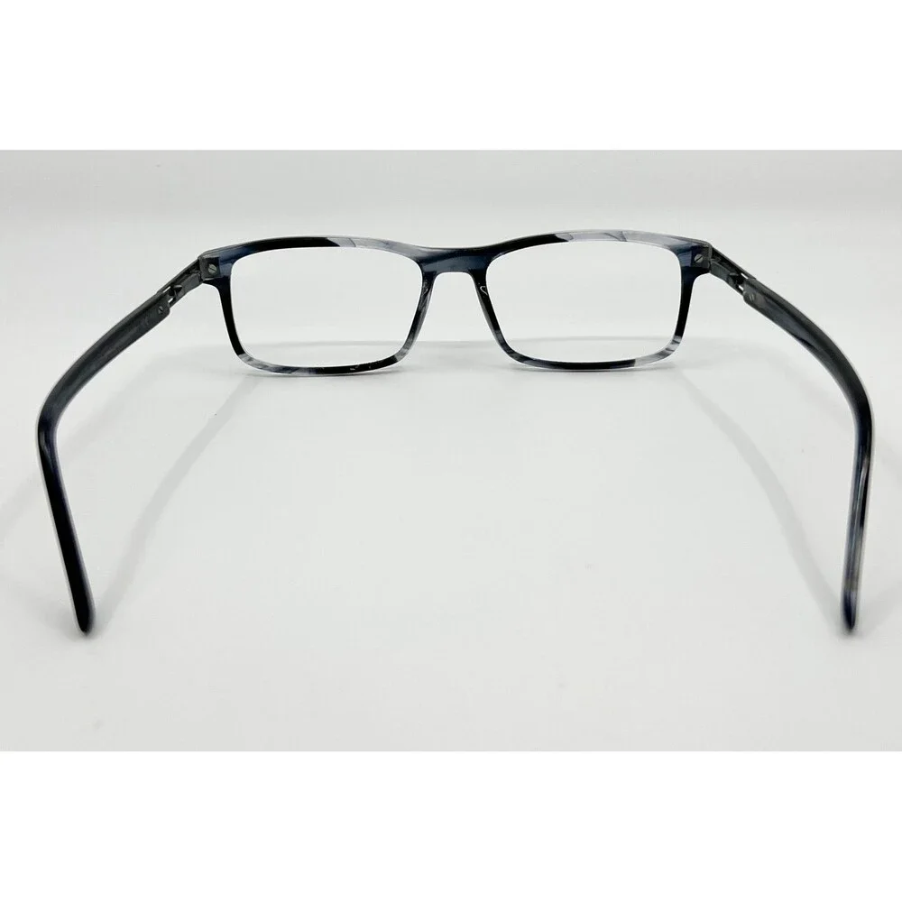 Unbranded Eyeglasses Mens Grey Marble Rectangular Frame 44049 54-17-140